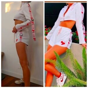 LF The Brand motorcross sport Racing Formula 1 SET Shorts + Kimono Sleeve s Xs